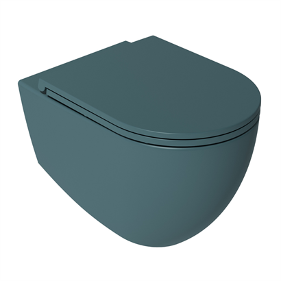 İsvea Infinity Clearim Plus Asma Klozet Seti, Petrol Yeşili ( Klozet Kapağı Dahildir )