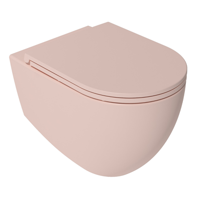 İsvea Infinity Clearim Plus Asma Klozet Seti, Somon ( Klozet Kapağı Dahildir )