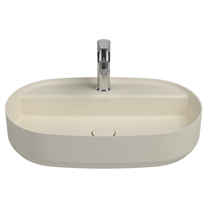 İsvea Infinity Tezgah Üstü Lavabo Fildişi, 60 cm