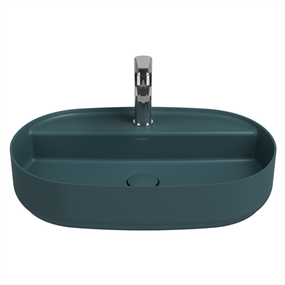 İsvea Infinity Tezgah Üstü Lavabo Petrol Yeşili, 60 cm