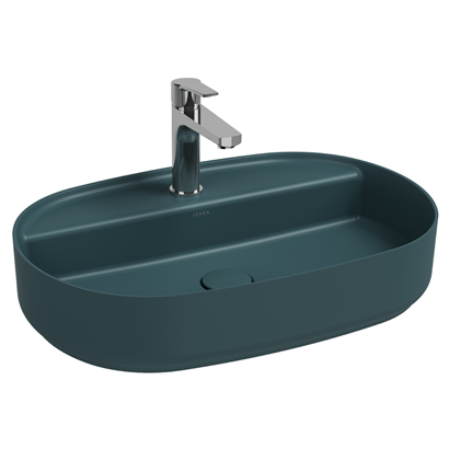 İsvea Infinity Tezgah Üstü Lavabo Petrol Yeşili, 60 cm