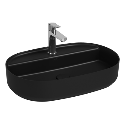 İsvea Infinity Tezgah Üstü Lavabo Siyah, 60 cm