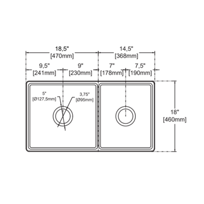 İsvea Ledro Beyaz Seramik Eviye - Çift Gözlü, 84 cm