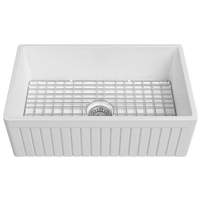 İsvea Ledro Beyaz Seramik Eviye - Tek Gözlü, 76 cm