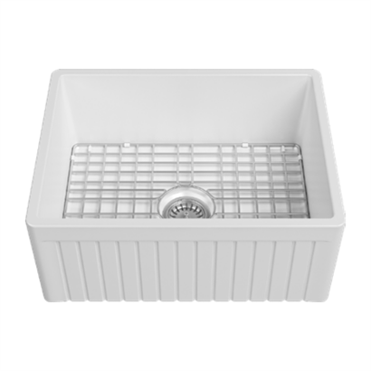 İsvea Ledro Beyaz Seramik Eviye - Tek Gözlü, 61 cm