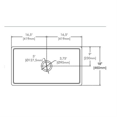 İsvea Lugano Beyaz Seramik Eviye Seti -Tek Gözlü, 84 cm