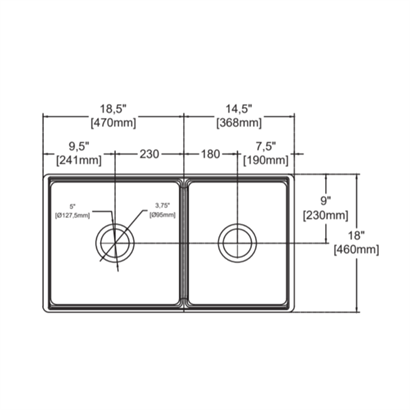 İsvea Lugano Rim Çift Gözlü Seramik Eviye Seti - Beyaz, 84 cm