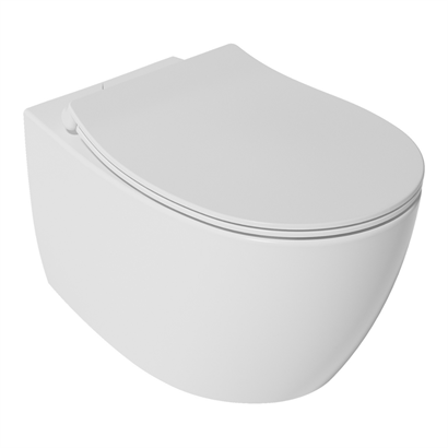 İsvea Sentimenti Neo Rimless Beyaz Asma Klozet Seti ( Klozet Kapağı Dahildir )