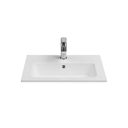 İsvea Sistema Compacto Etajerli Lavabo Beyaz, 60 x 36 cm