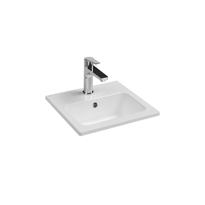 İsvea Sistema Compacto Etajerli Lavabo Beyaz, 40 x 36 cm