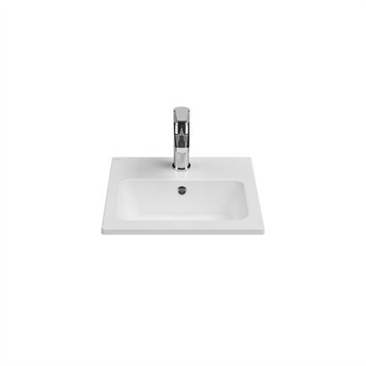 İsvea Sistema Compacto Etajerli Lavabo Beyaz, 40 x 36 cm
