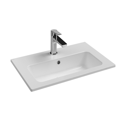 İsvea Sistema Compacto Etajerli Lavabo Beyaz, 60 x 36 cm