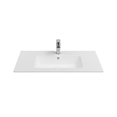 İsvea Sistema Etajerli Flat Lavabo Beyaz, 91 cm