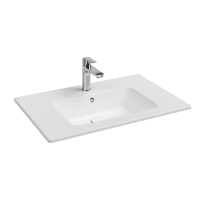 İsvea Sistema Etajerli Flat Lavabo Beyaz, 76 cm