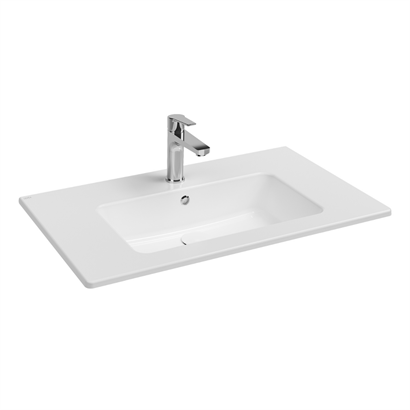 İsvea Sistema Etajerli Flat Lavabo Beyaz, 81 cm