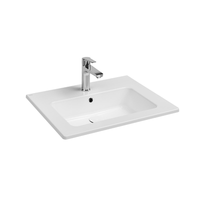 İsvea Sistema Etajerli Flat Lavabo Beyaz, 61 cm