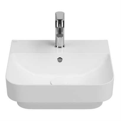 İsvea SOTT’AQUA Inset Tezgah Üstü Lavabo Beyaz, 48 cm