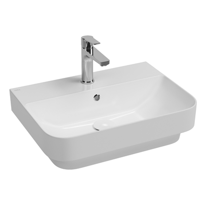 İsvea Sott Aqua Inset Tezgah Üstü Lavabo Beyaz, 57 cm