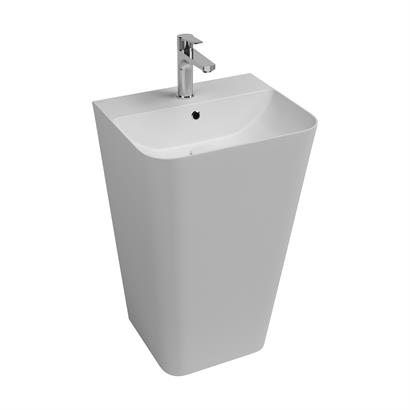 İsvea SOTT’AQUA Yerden Monoblok Lavabo Beyaz, 50 cm