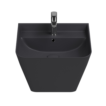 İsvea SOTTAQUA Asma Monoblok Lavabo Antrasit, 50 cm