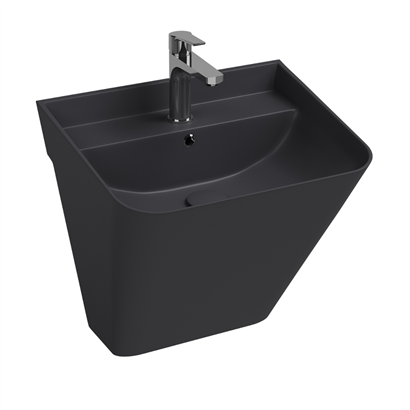 İsvea SOTTAQUA Asma Monoblok Lavabo Antrasit, 50 cm