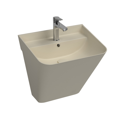 İsvea SOTTAQUA Asma Monoblok Lavabo Fildişi, 50 cm