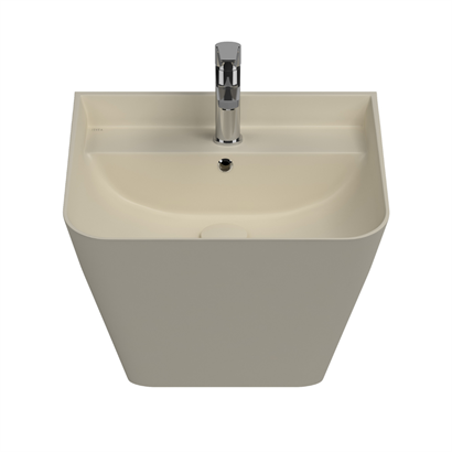 İsvea SOTTAQUA Asma Monoblok Lavabo Fildişi, 50 cm