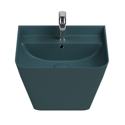 İsvea SOTTAQUA Asma Monoblok Lavabo Petrol Yeşili, 50 cm
