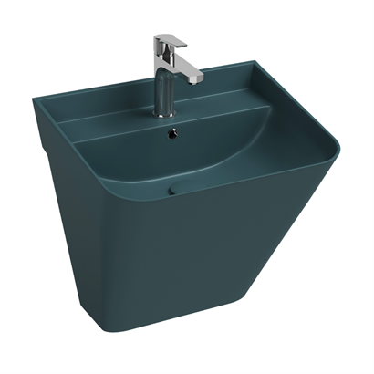 İsvea SOTTAQUA Asma Monoblok Lavabo Petrol Yeşili, 50 cm