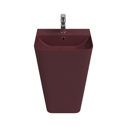 İsvea SOTTAQUA Yerden Monoblok Lavabo Rustik Bordo, 50 cm