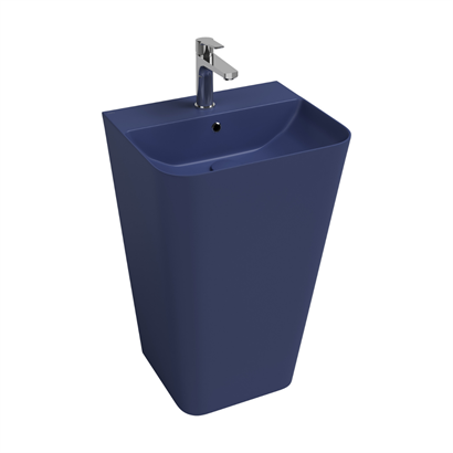 İsvea SOTTAQUA Yerden Monoblok Lavabo Mavi, 50 cm