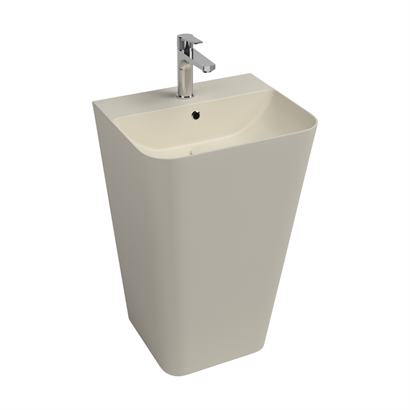 İsvea SOTTAQUA Yerden Monoblok Lavabo Fildişi, 50 cm