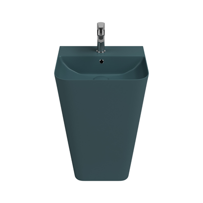İsvea SOTTAQUA Yerden Monoblok Lavabo Petrol Yeşili, 50 cm