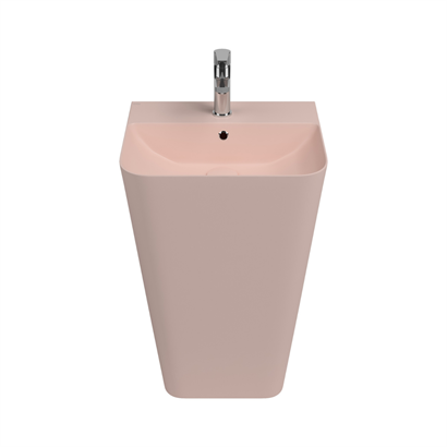 İsvea SOTTAQUA Yerden Monoblok Lavabo Mat Somon, 50 cm