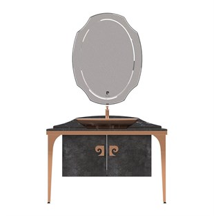 Pierre Cardin Venüs Black Copper 120 cm Banyo Dolabı