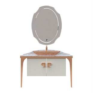 Pierre Cardin Venüs White Copper 120 cm Banyo Dolabı