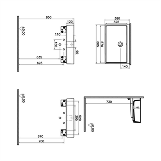 Vitra Archiplan Dar Lavabo Beyaz, 60 Cm