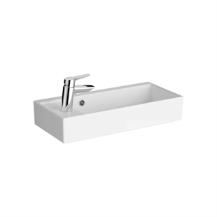 Vitra Archiplan Dar Soldan Armatürlü Lavabo 60 Cm, Beyaz