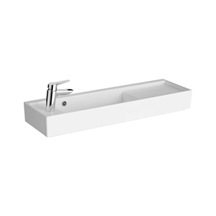 Vitra Archiplan Soltan Armatürlü Dar Lavabo 90 Cm, Beyaz