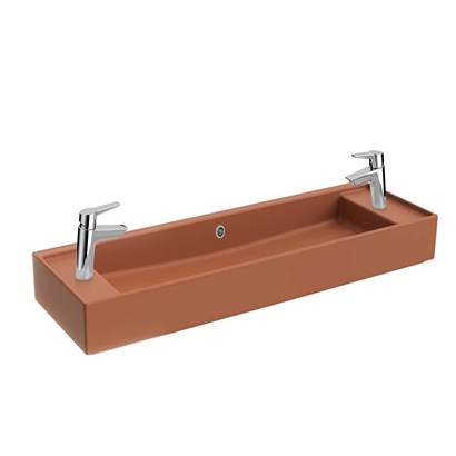 Vitra Archiplan Dar Lavabo Mat Terra Rosa, 120 Cm