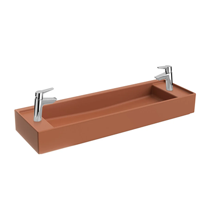 Vitra Archiplan Dar Lavabo Mat Terra Rosa, 120 Cm