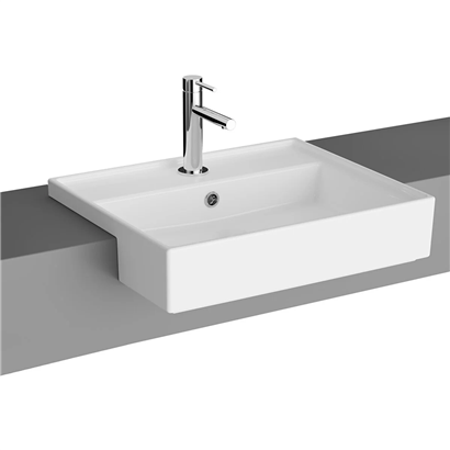 Vitra Archiplan Parlak Beyaz Yarım Tezgah Lavabo 55 Cm
