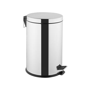 Vitra Arkitekta Parlak Paslanmaz Çelik 20 Litre Yavaş Kapanır Çöp Kovası