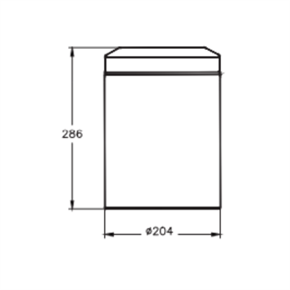 Vitra Base Round 200 Çöp Kovası Mat Siyah, 5L