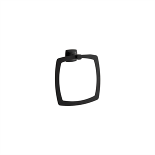 Vitra Base Square 400 Halka Havluluk, Siyah