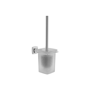 Vitra Base Square 400 Tuvalet Fırçalığı, Duvardan Krom