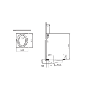 Vitra Çevre Yıkamalı Helataşı, 60X50 Cm