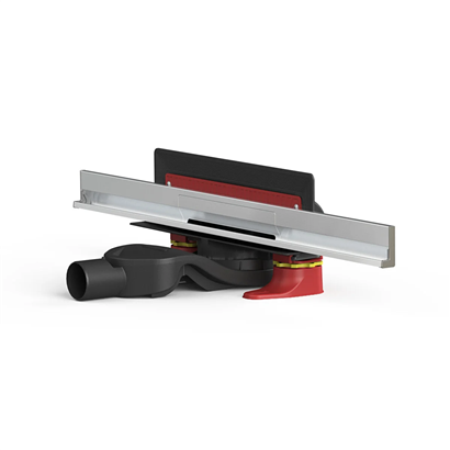 Vitra DK100 060 Aquawall Duş Kanalı Yandan Sifon, H:80, 60 cm, Mat Krom