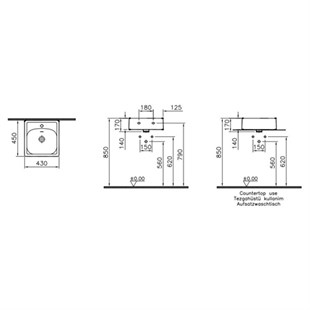 Vitra Equal 43 Cm Beyaz Lavabo