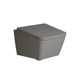 Vitra Equal Mat Gri Rim-Ex 54 Cm Asma Klozet